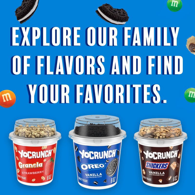 slide 3 of 10, YoCrunch Low Fat Vanilla with OREO Yogurt - 4ct/4oz Cups, 4 ct; 4 oz