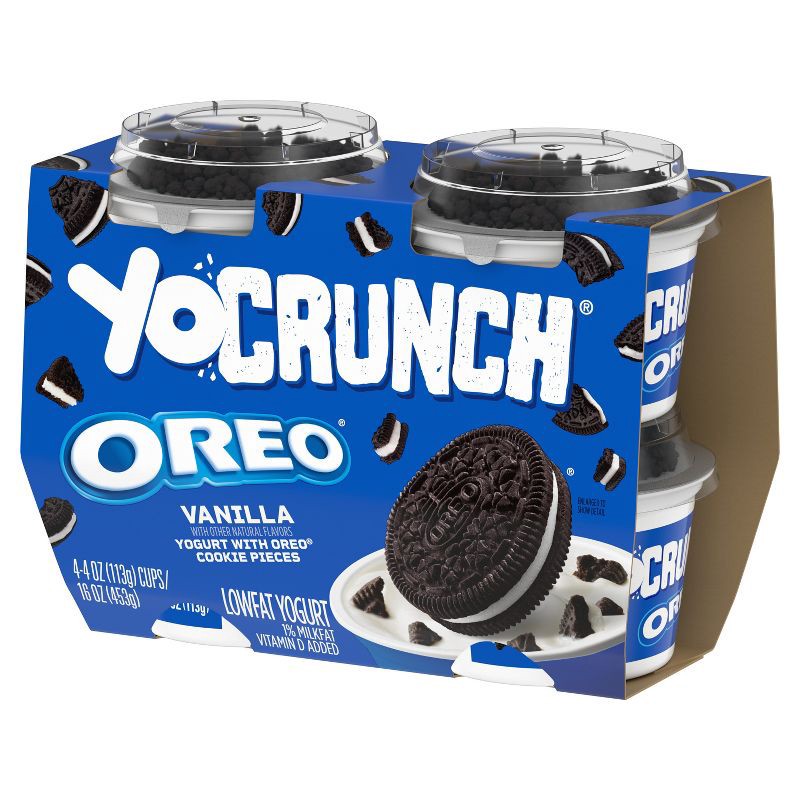 slide 8 of 12, YoCrunch Low Fat Vanilla with OREO Yogurt - 4ct/4oz Cups, 4 ct; 4 oz