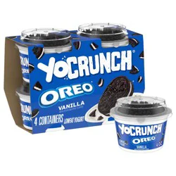 YoCrunch Low Fat Vanilla with OREO Yogurt - 4ct/4oz Cups
