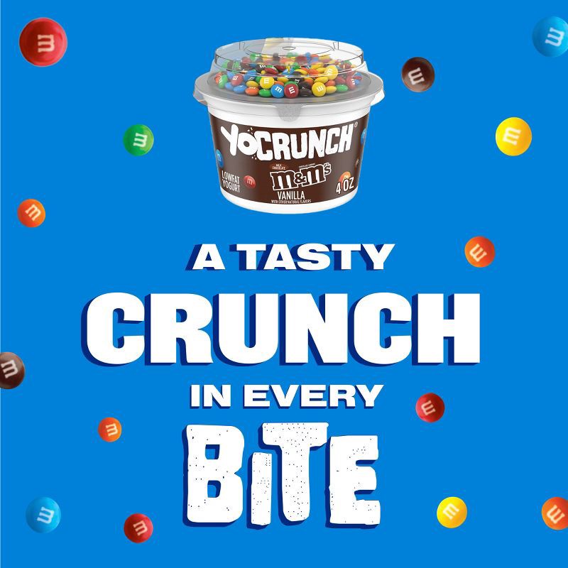 slide 3 of 11, YoCrunch Low Fat Vanilla with M&Ms Yogurt - 4ct/4oz Cups, 4 ct; 4 oz