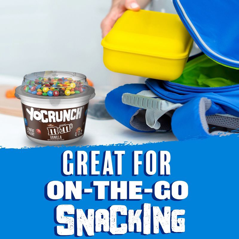 slide 5 of 11, YoCrunch Low Fat Vanilla with M&Ms Yogurt - 4ct/4oz Cups, 4 ct; 4 oz