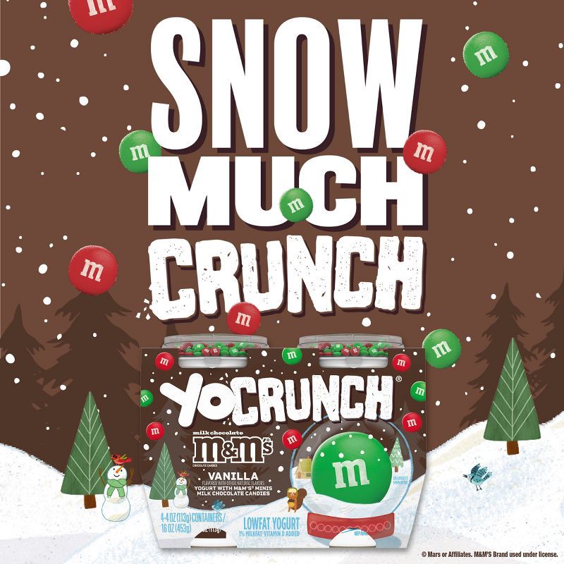 slide 5 of 13, YoCrunch Low Fat Vanilla with M&Ms Yogurt - 4ct/4oz Cups, 4 ct; 4 oz