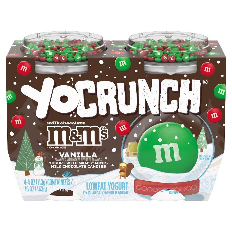 slide 8 of 13, YoCrunch Low Fat Vanilla with M&Ms Yogurt - 4ct/4oz Cups, 4 ct; 4 oz