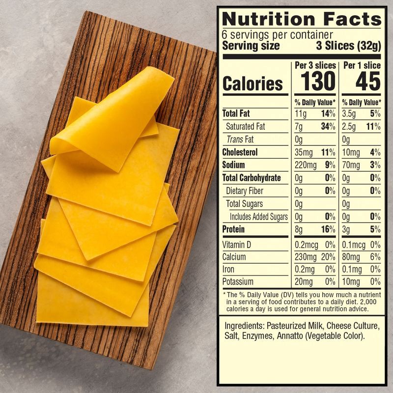 slide 3 of 8, Sargento Ultra Thin Natural Sharp Cheddar Cheese Slices - 6.84oz/18ct slices, 6.84 oz, 18 ct