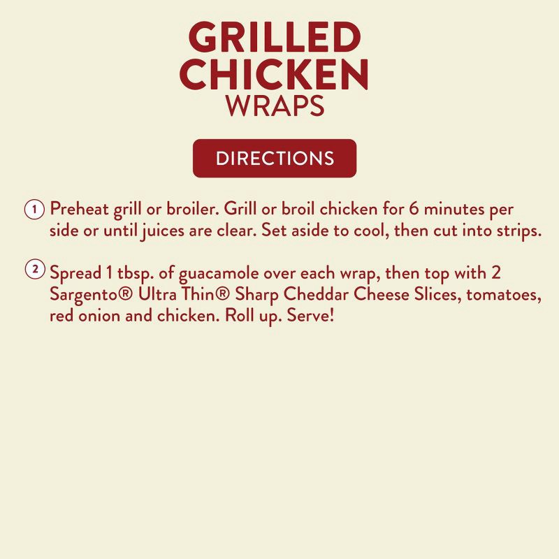 slide 5 of 8, Sargento Ultra Thin Natural Sharp Cheddar Cheese Slices - 6.84oz/18ct slices, 6.84 oz, 18 ct