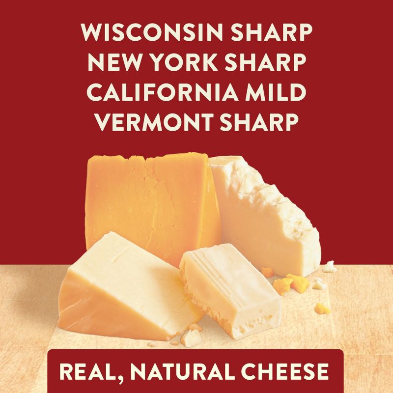 slide 6 of 8, Sargento 4 State Natural Cheddar Shredded Cheese - 7.5oz, 7.5 oz
