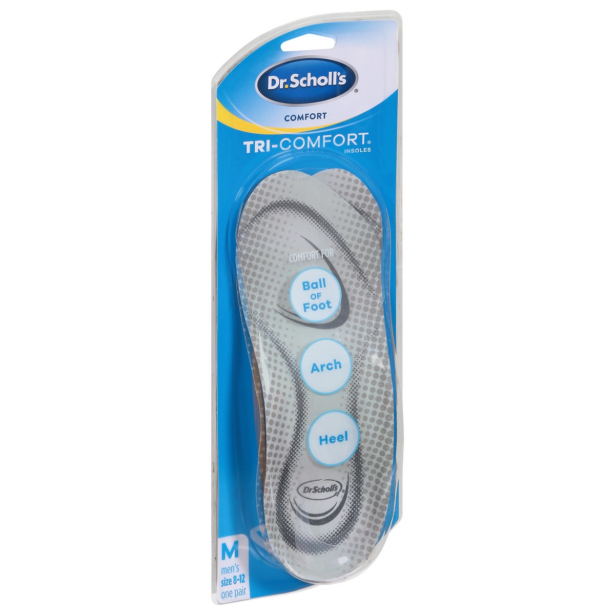 slide 5 of 9, Dr. Scholl's Tri-Comfort Mens Size 8-12 Men's Comfort Insoles Size 8-12 1 ea, 1 ct