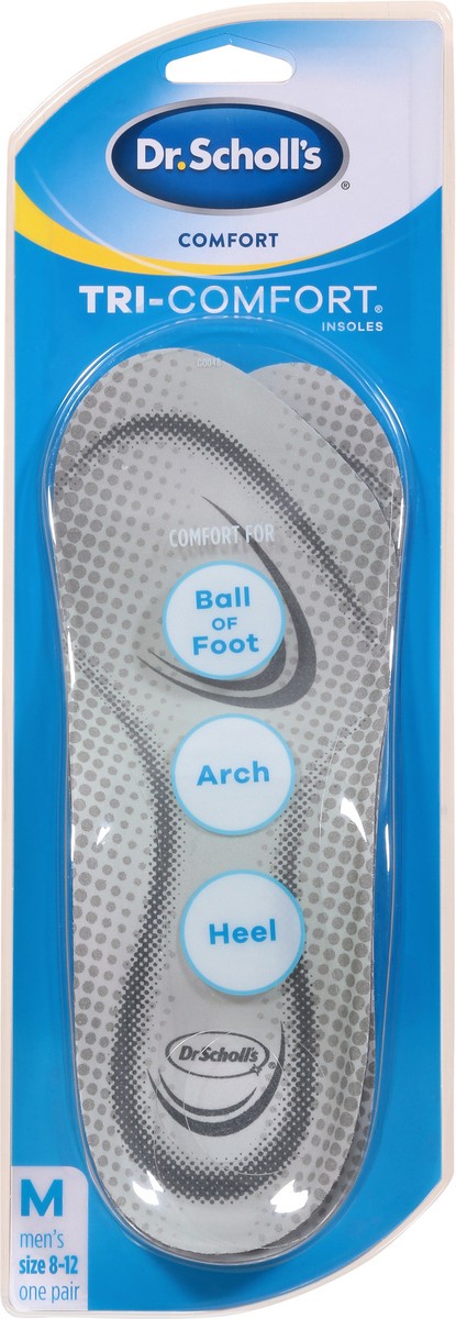slide 8 of 9, Dr. Scholl's Tri-Comfort Mens Size 8-12 Men's Comfort Insoles Size 8-12 1 ea, 1 ct