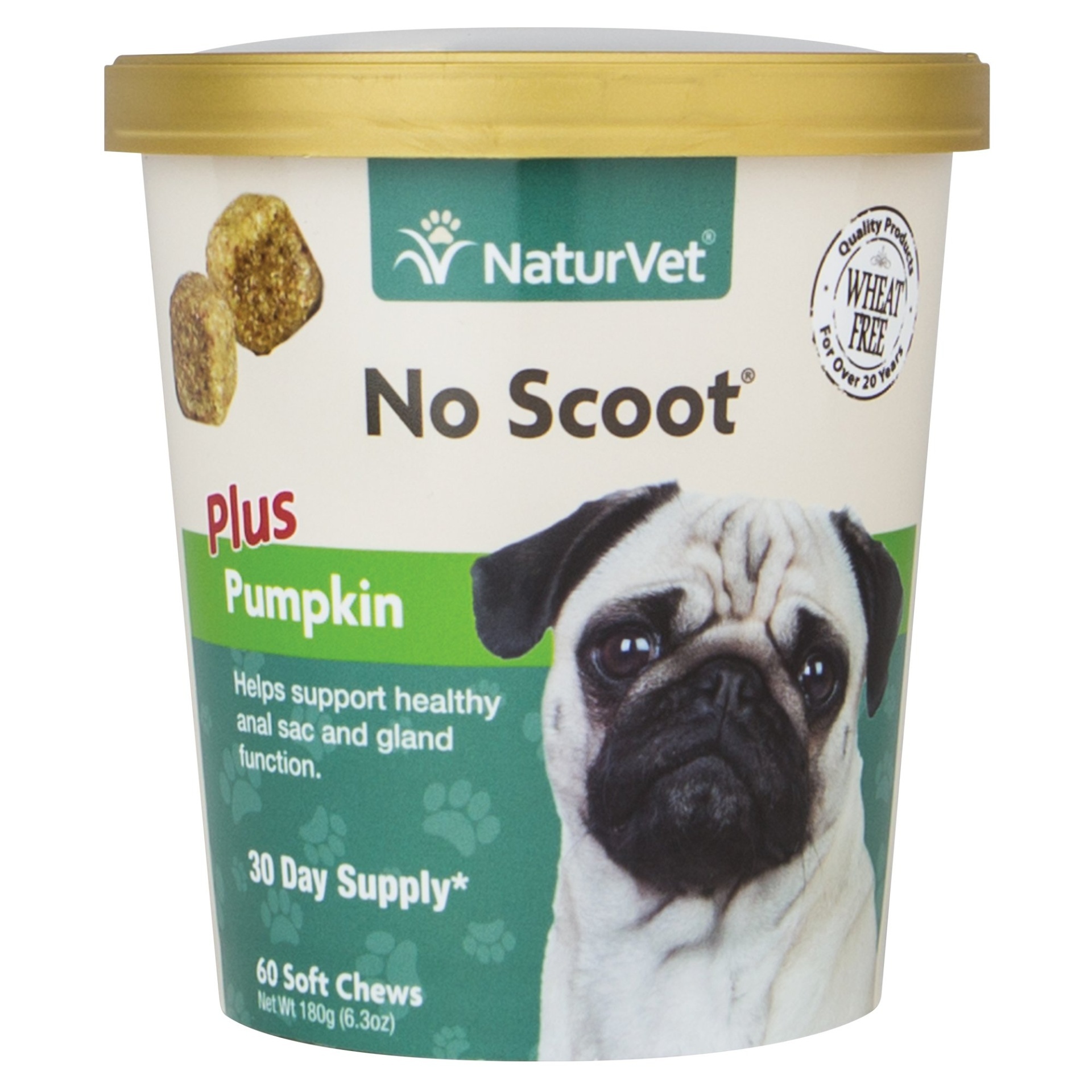 slide 1 of 1, NaturVet No Scoot Dog Soft Chews, 60 ct