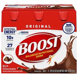 Boost Original Nutritional Drink Rich Chocolate - 6-8 Fl. Oz.