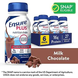 Ensure Plus Nutrition Shake Ready To Drink Milk Chocolate 6-8 Fl. Oz.