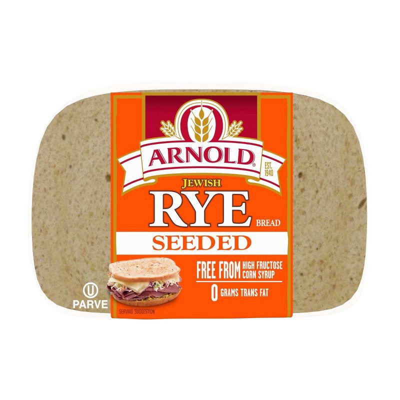 slide 5 of 7, Arnold Seeded Jewish Rye Bread - 16oz, 16 oz