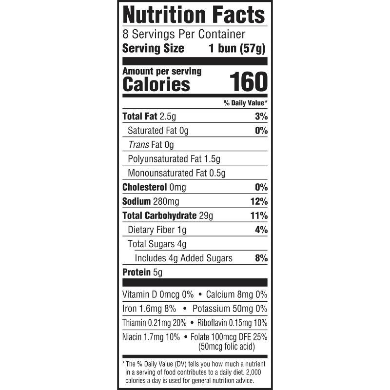 slide 7 of 8, Arnold Select White Sesame Buns - 454g/8ct, 454 gram, 8 ct