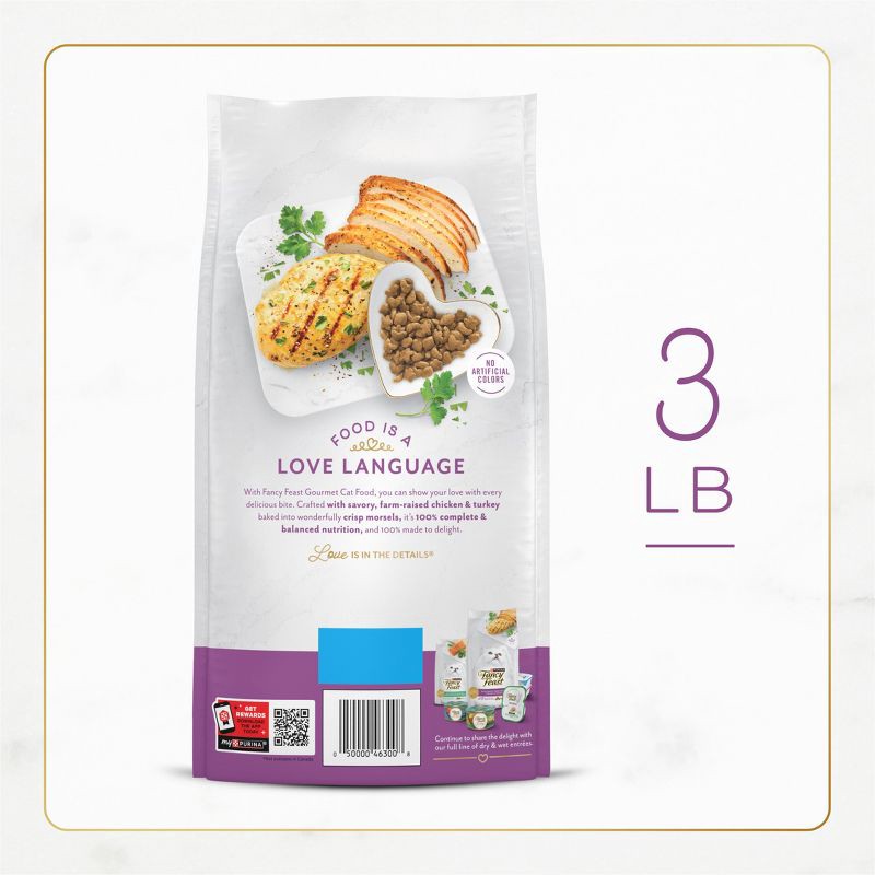 slide 10 of 13, Purina Fancy Feast with Chicken & Turkey Adult Gourmet Dry Cat Food - 48oz, 48 oz