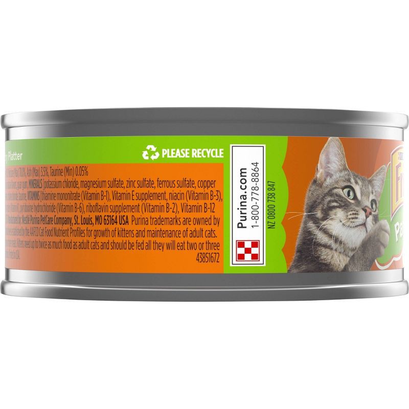 slide 4 of 5, Purina Friskies Paté with Chicken and Turkey Flavor Wet Cat Food Poultry Platter - 5.5oz, 5.5 oz