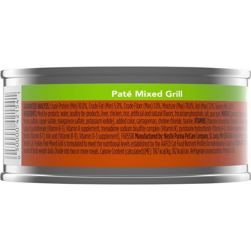 slide 2 of 5, Purina Friskies Paté Chicken Flavor Wet Cat Food Mixed Grill - 5.5oz, 5.5 oz