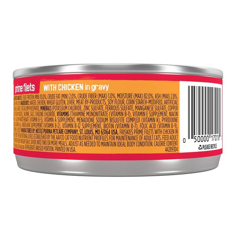 slide 2 of 5, Purina Friskies Prime Filets Wet Cat Food with Chicken In Gravy - 5.5oz, 5.5 oz