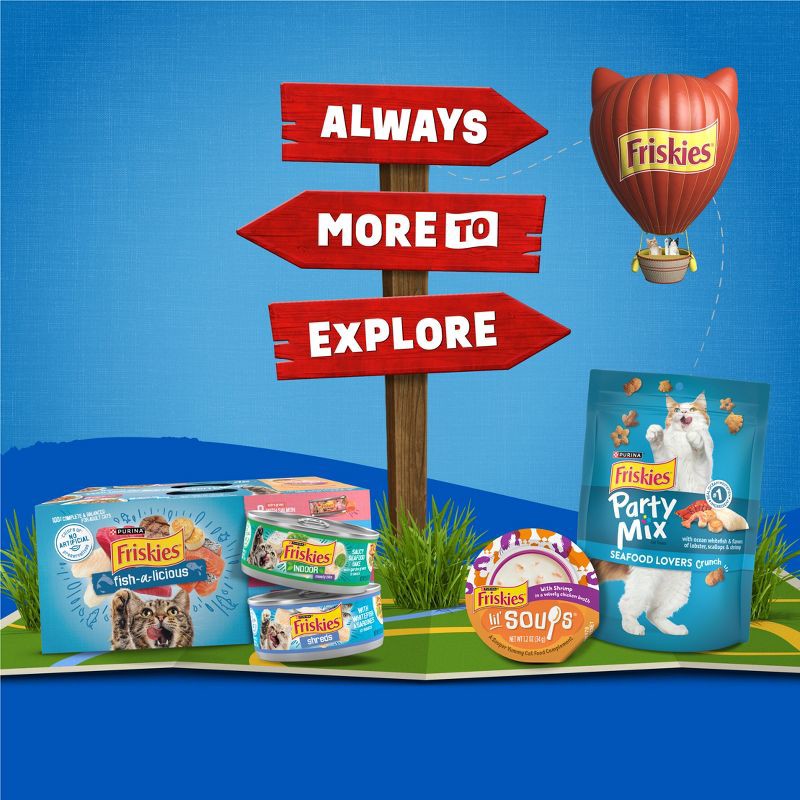 slide 8 of 11, Purina Friskies Seafood Sensations with Flavors of Salmon, Tuna, Shrimp & Seaweed Adult Complete & Balanced Dry Cat Food - 3.15lbs, 3.15 lb