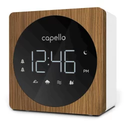 Digital Alarm Clock with Sound Machine Black/Larch - Capello