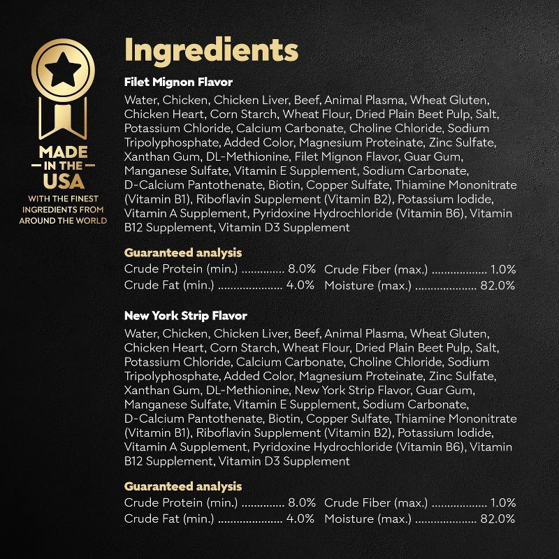 slide 8 of 14, Cesar Filets in Gravy Read Meat Beef Gravy and Steak Flavor Variety Pack Small Breed Wet Dog Food - 3.5oz/12ct, 12 ct; 3.5 oz
