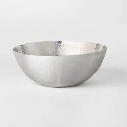 118.3oz Aluminum Hammered Serving Bowl - Threshold