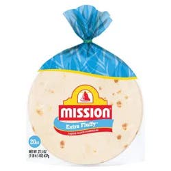 Mission Fajita Size Extra Fluffy Flour Tortillas - 22.5oz