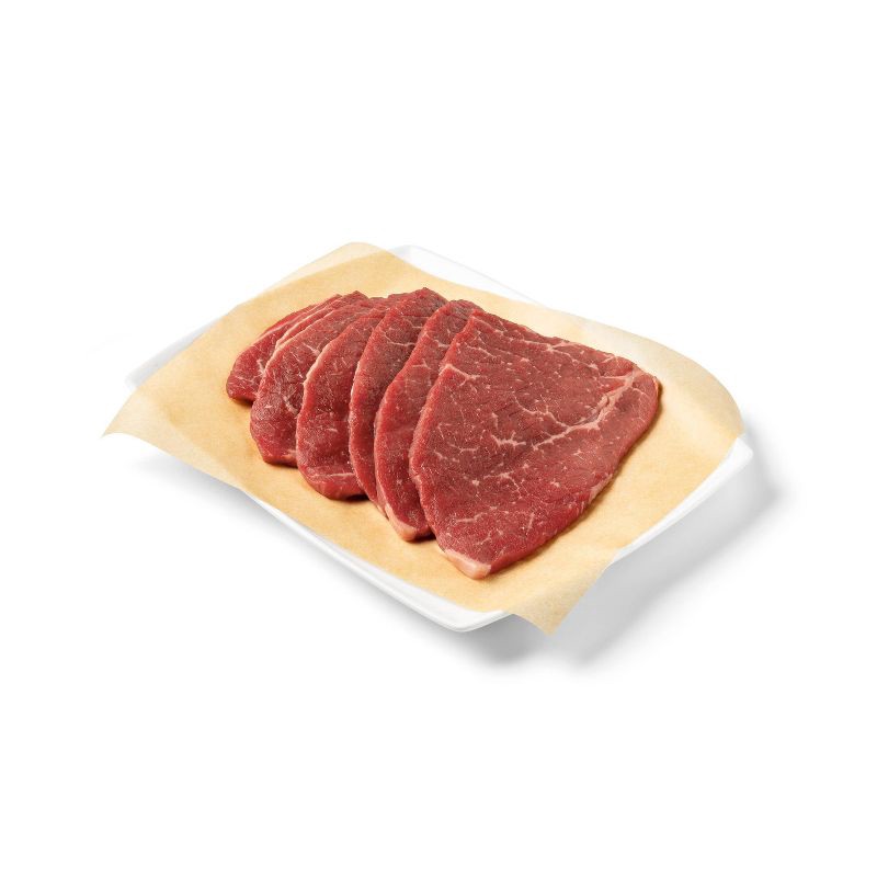 slide 2 of 3, USDA Choice Angus Beef Steak for Sandwiches - 0.54-1.86 lbs - price per lb - Good & Gather™, per lb