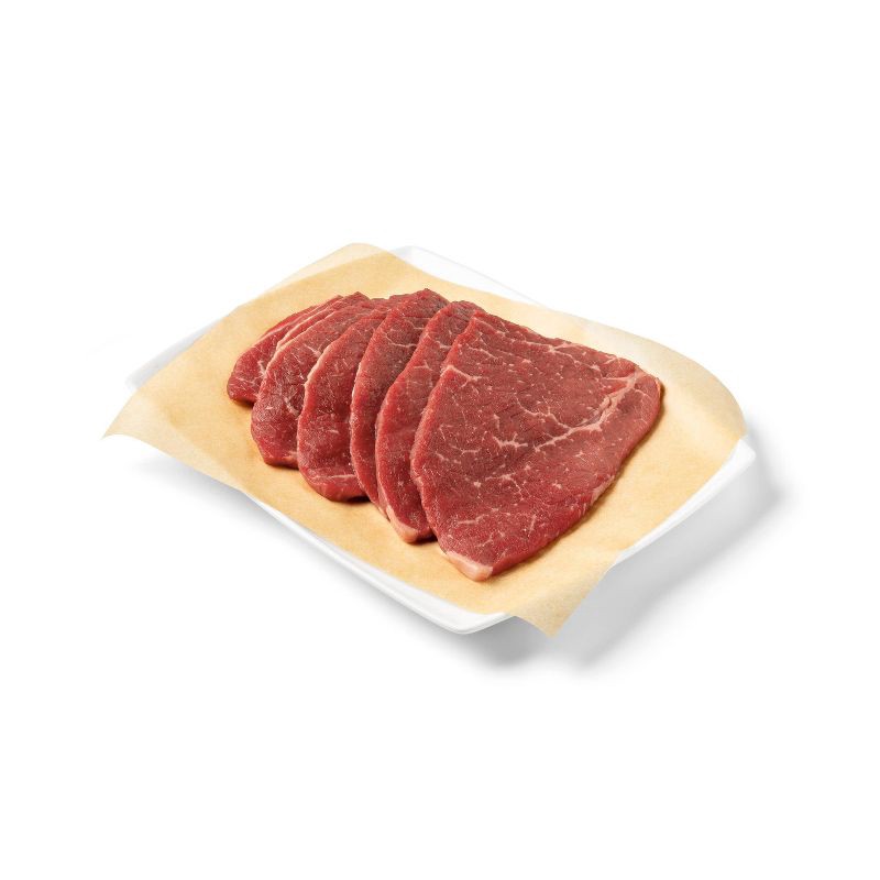 slide 3 of 3, USDA Choice Angus Beef Steak for Sandwiches - 0.54-1.86 lbs - price per lb - Good & Gather™, per lb