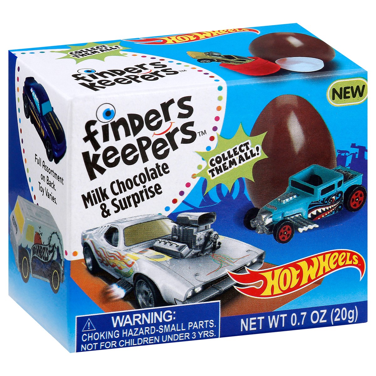 slide 4 of 9, Finders Keepers Hot Wheels Milk Chocolate & Surprise 0.7 oz, 0.7 oz