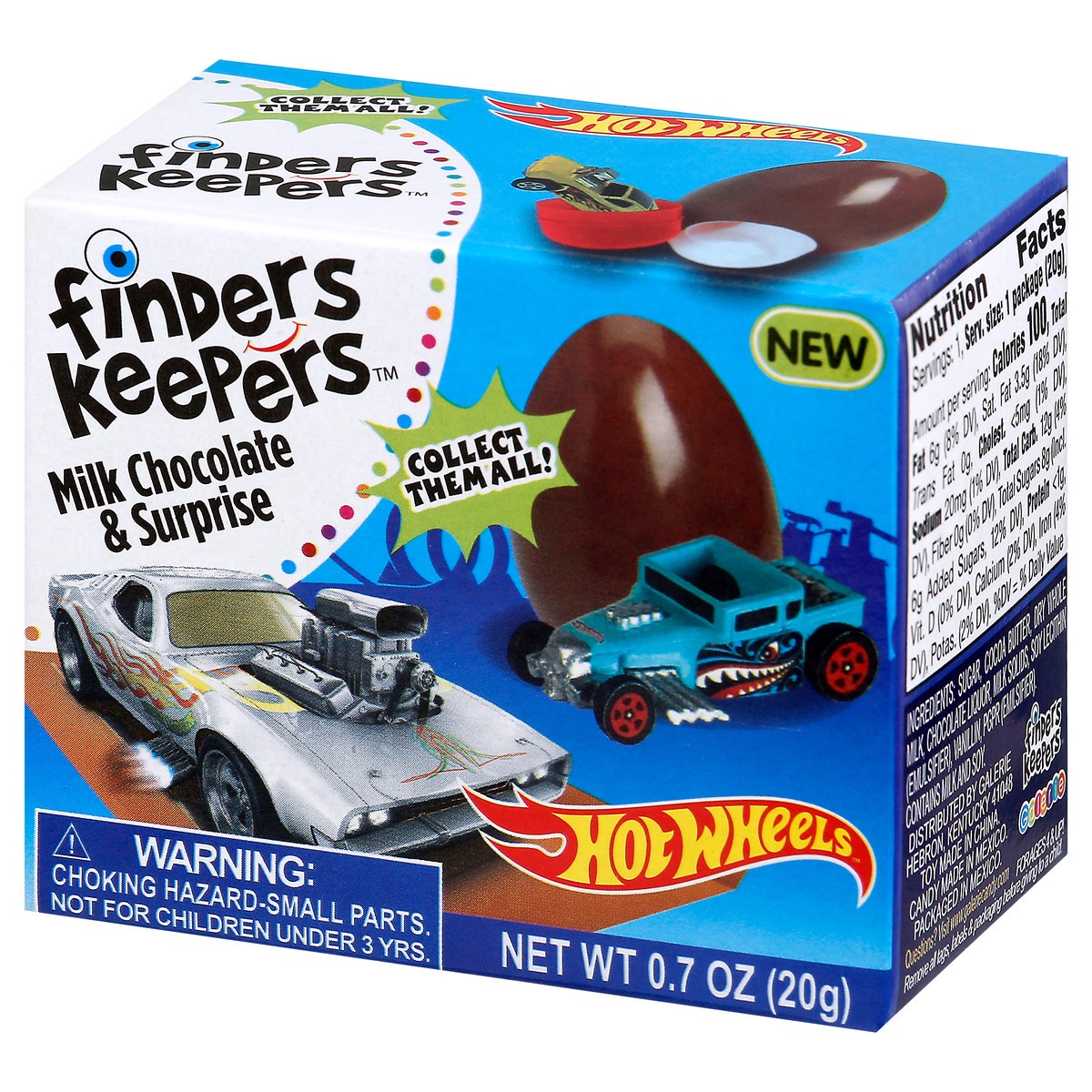 slide 9 of 9, Finders Keepers Hot Wheels Milk Chocolate & Surprise 0.7 oz, 0.7 oz