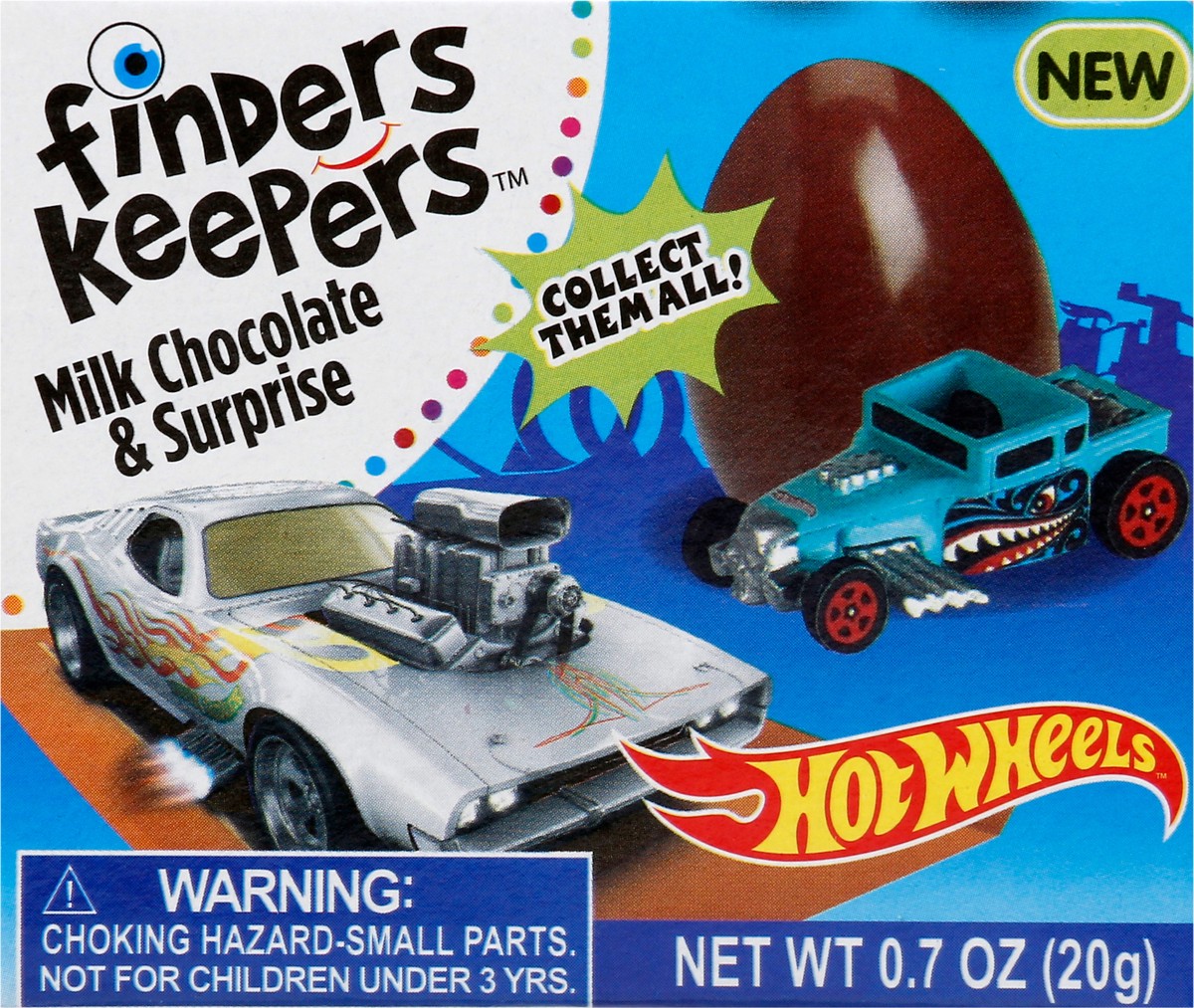 slide 8 of 9, Finders Keepers Hot Wheels Milk Chocolate & Surprise 0.7 oz, 0.7 oz