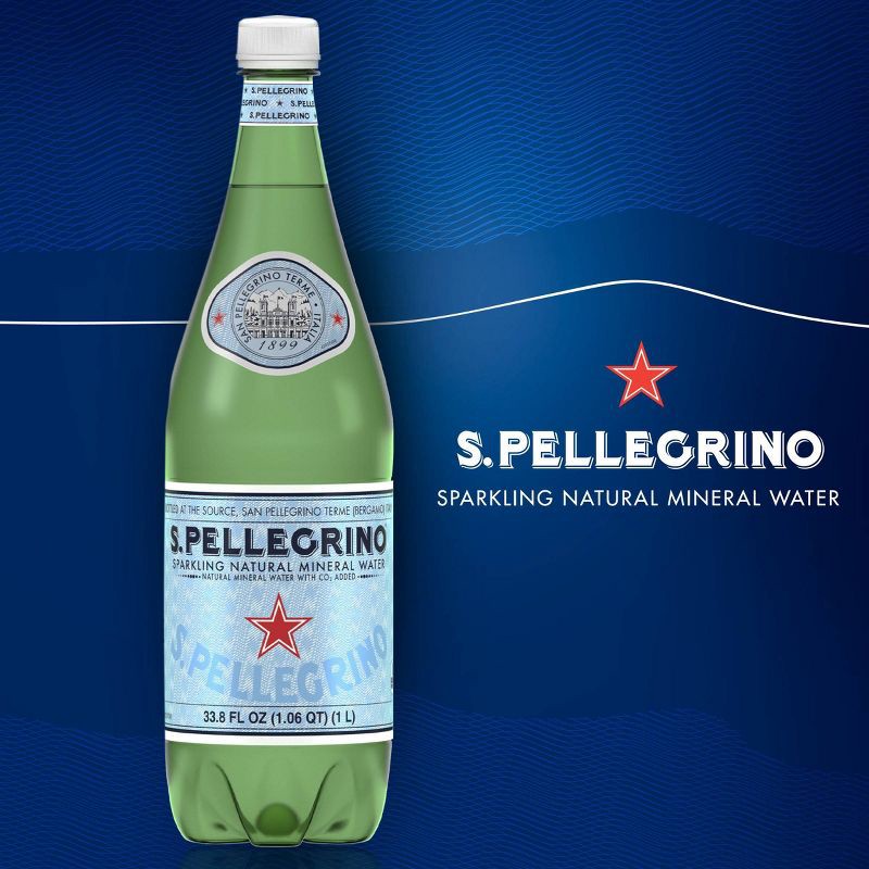 slide 2 of 8, Sanpellegrino S.Pellegrino Sparkling Natural Mineral Water - 33.8 fl oz., 33.8 fl oz