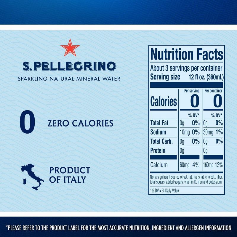 slide 6 of 8, Sanpellegrino S.Pellegrino Sparkling Natural Mineral Water - 33.8 fl oz., 33.8 fl oz