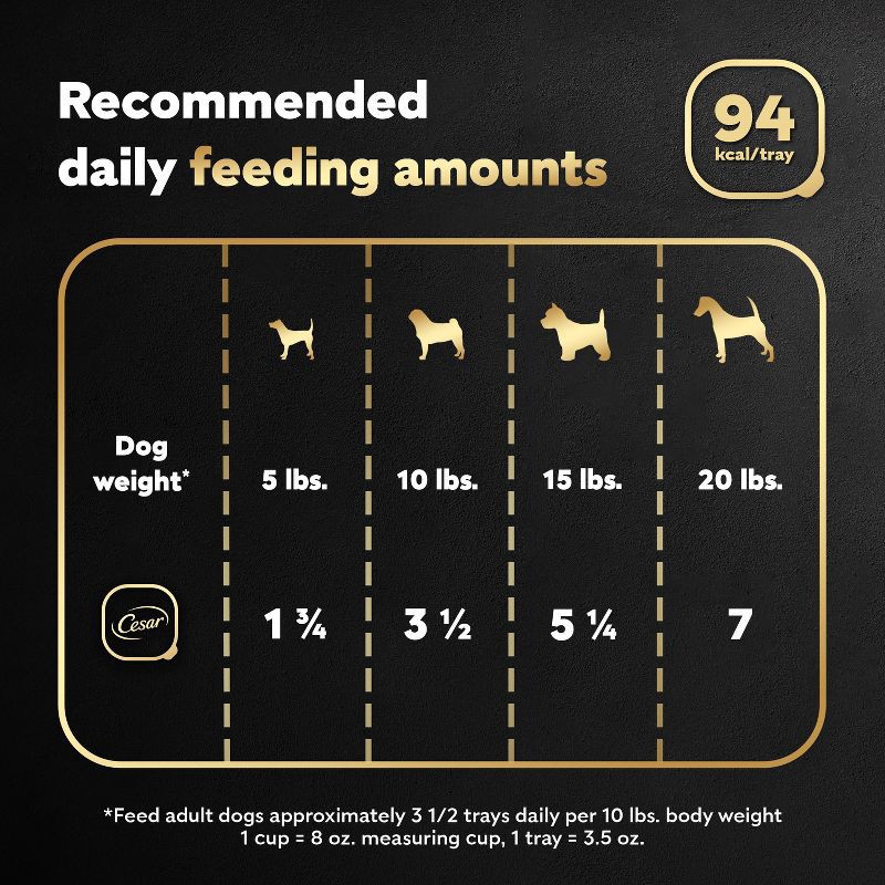 slide 15 of 17, Cesar Beef and Gravy Flavor Small Breed Wet Dog Food - 3.5oz, 3.5 oz