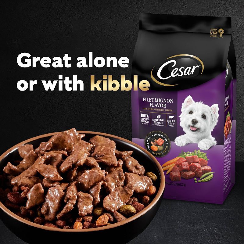 slide 17 of 17, Cesar Beef and Gravy Flavor Small Breed Wet Dog Food - 3.5oz, 3.5 oz