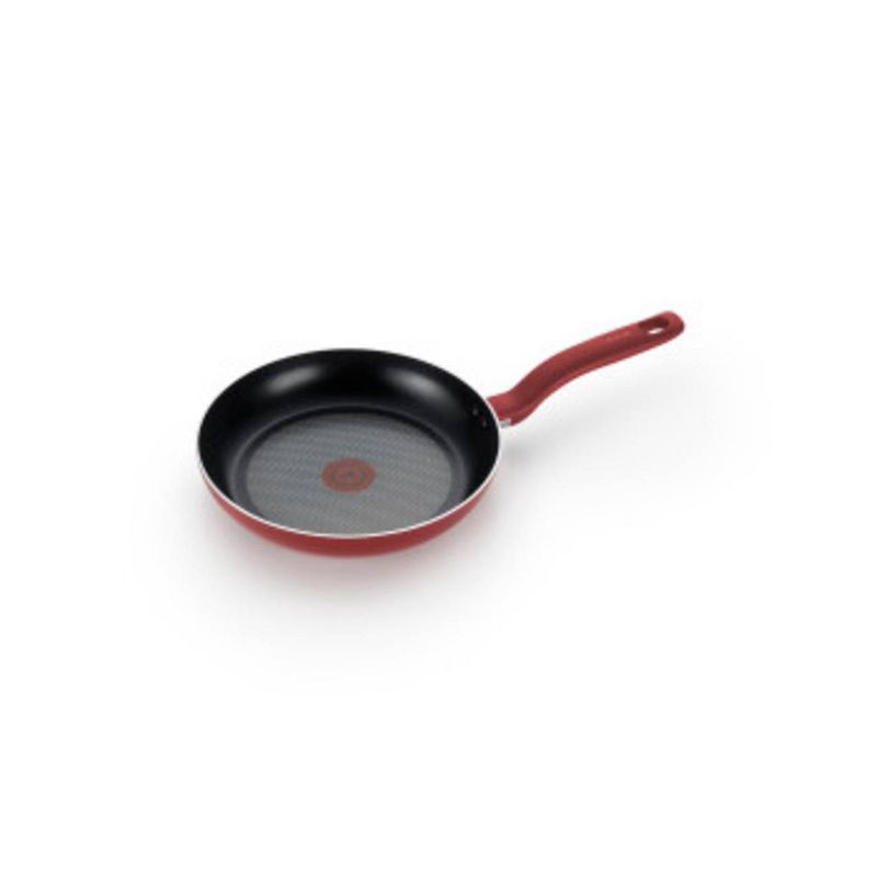 slide 3 of 4, T-fal 12.5" Frying Pan, Simply Cook Nonstick Cookware Red, 1 ct