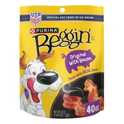 Purina Beggin' Strips Original with Bacon and Pork Flavor Chewy Training Dog Treats - 40oz