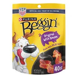 Purina Beggin' Strips Original with Bacon and Pork Flavor Chewy Training Dog Treats - 40oz