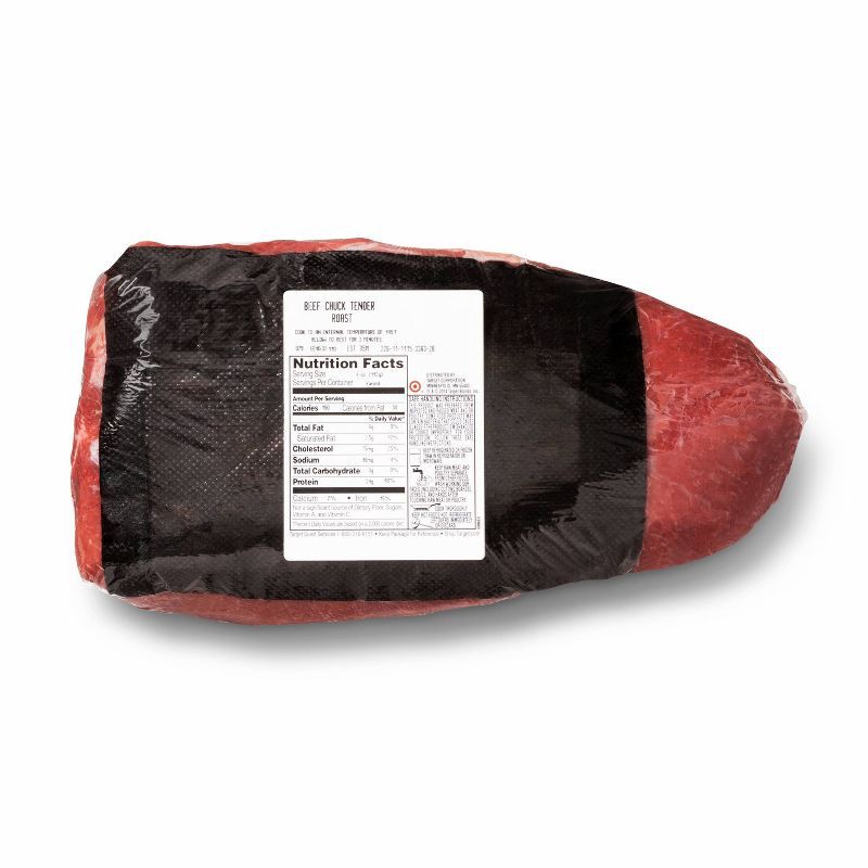 slide 2 of 4, USDA Choice Angus Beef Chuck Tender Roast - 1.28-4.00 lbs - price per lb - Good & Gather™, per lb