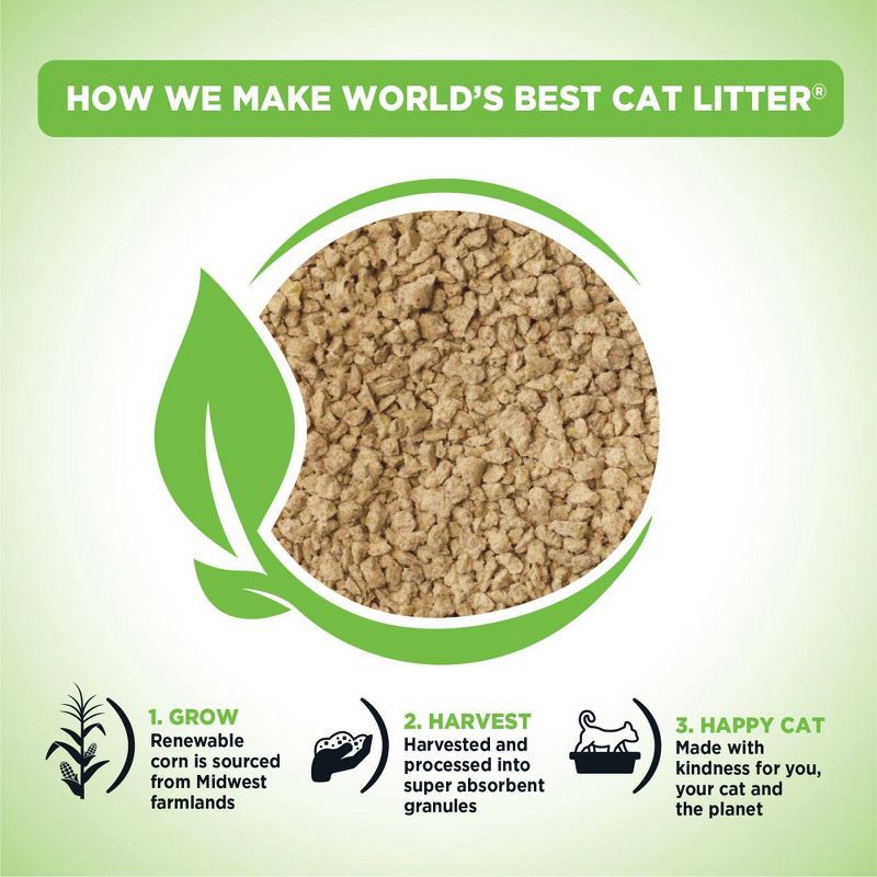 slide 6 of 9, World's Best Cat Litter- Clumping Cat Formula - 15lbs, 15 lb