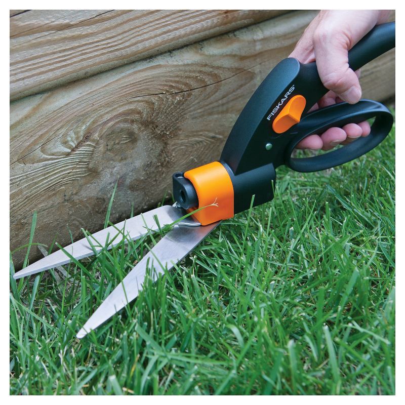 slide 3 of 4, Fiskars Shear Ease Grass Shears - Black, 1 ct