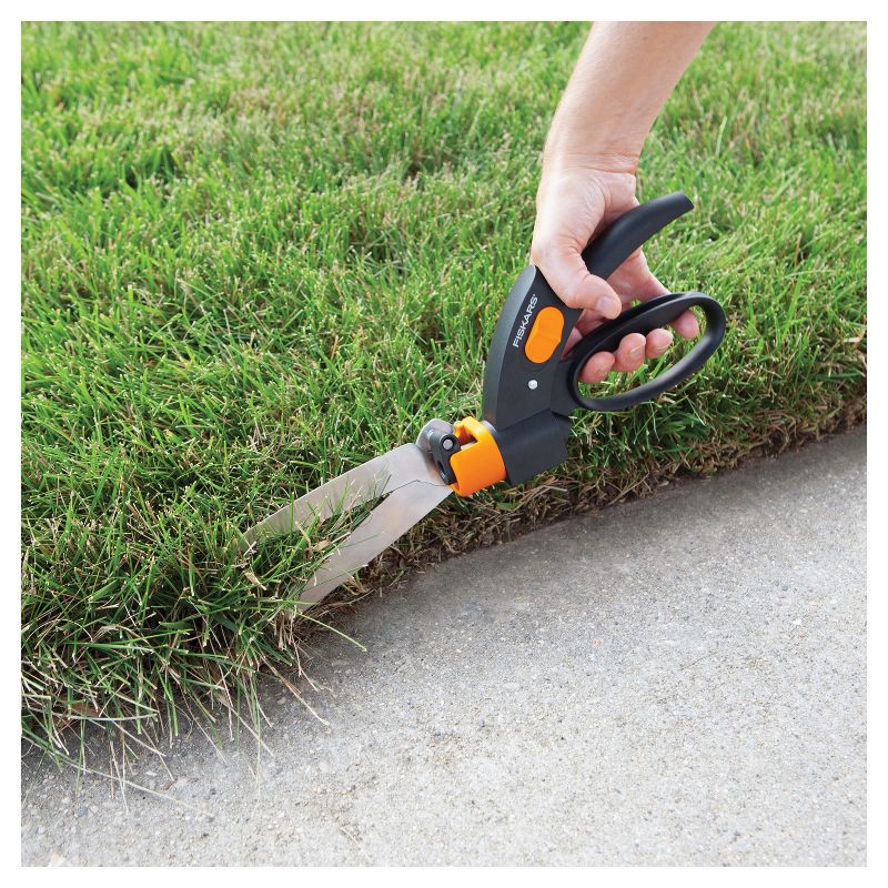 slide 4 of 4, Fiskars Shear Ease Grass Shears - Black, 1 ct