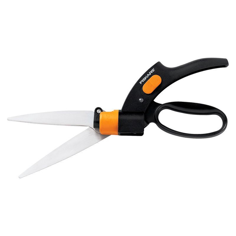 slide 1 of 4, Fiskars Shear Ease Grass Shears - Black, 1 ct