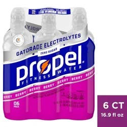 Propel Zero Berry Nutrient Enhanced Water - 6pk/16.9 fl oz Bottles