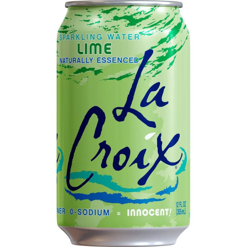 slide 2 of 7, LaCroix Sparkling Water Lime - 8pk/12 fl oz Cans, 8 ct; 12 fl oz