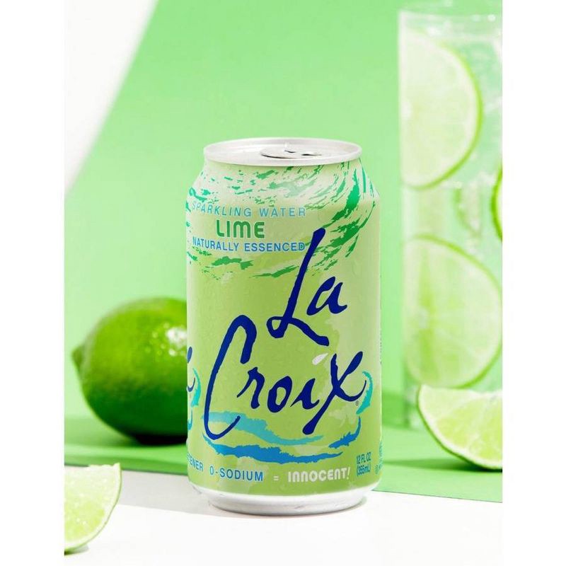 slide 3 of 7, LaCroix Sparkling Water Lime - 8pk/12 fl oz Cans, 8 ct; 12 fl oz