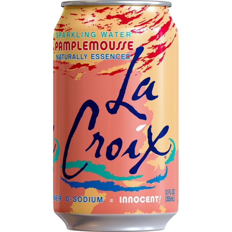 slide 2 of 4, LaCroix Sparkling Water Pamplemousse (Grapefruit) - 8pk/12 fl oz Cans, 8 ct; 12 fl oz