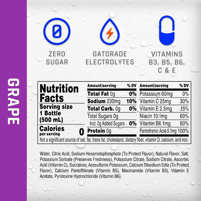 slide 2 of 11, Propel Zero Grape Nutrient Enhanced Water - 6pk/16.9 fl oz Bottles, 6 ct; 16.9 fl oz