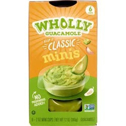 Wholly Guacamole Classic Mini Bowls - 12oz/6ct