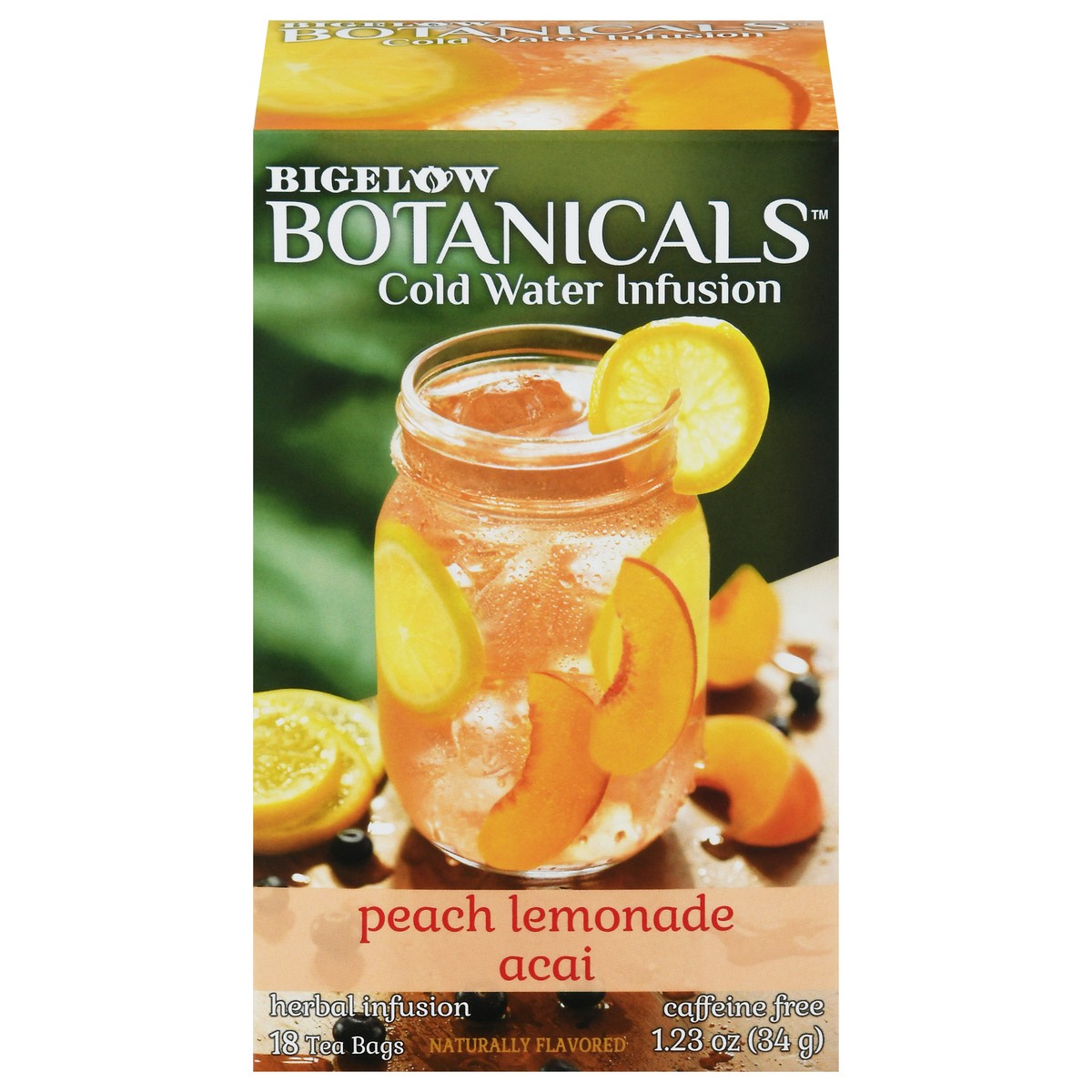 slide 1 of 10, Bigelow Tea Peach Lemonade Acai - 1.23 oz, 1.23 oz
